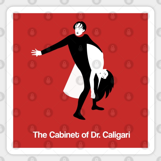 The Cabinet of Dr. Caligari Minimal Movie Fan Art 20s Magnet by Rozbud